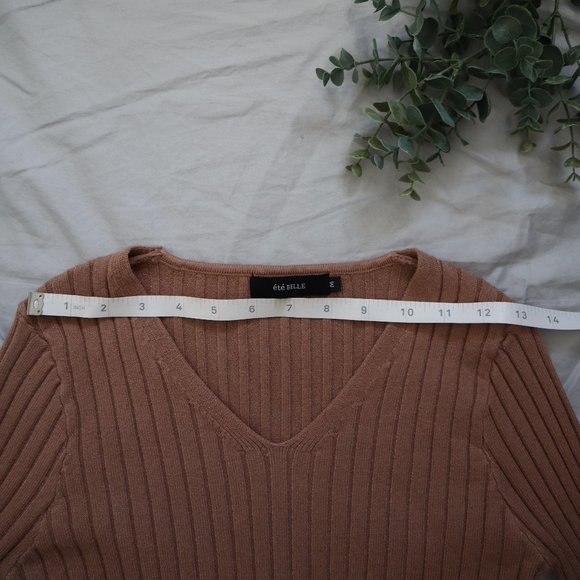 été BELLE Dusty Pink Midi Sweater Dress Medium - Picture 7 of 12